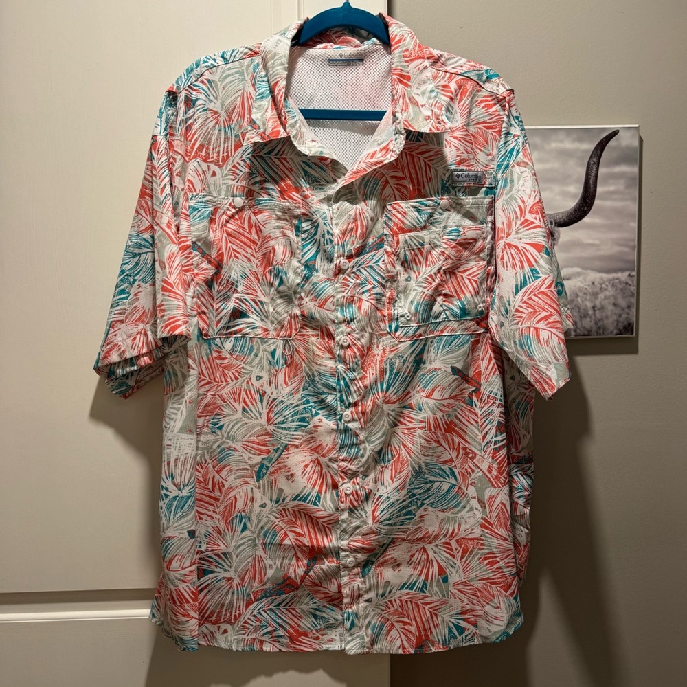 Columbia PFG short sleeve button down